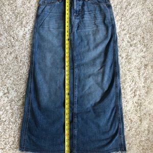 Rare American eagle long denim jean skirt size 4